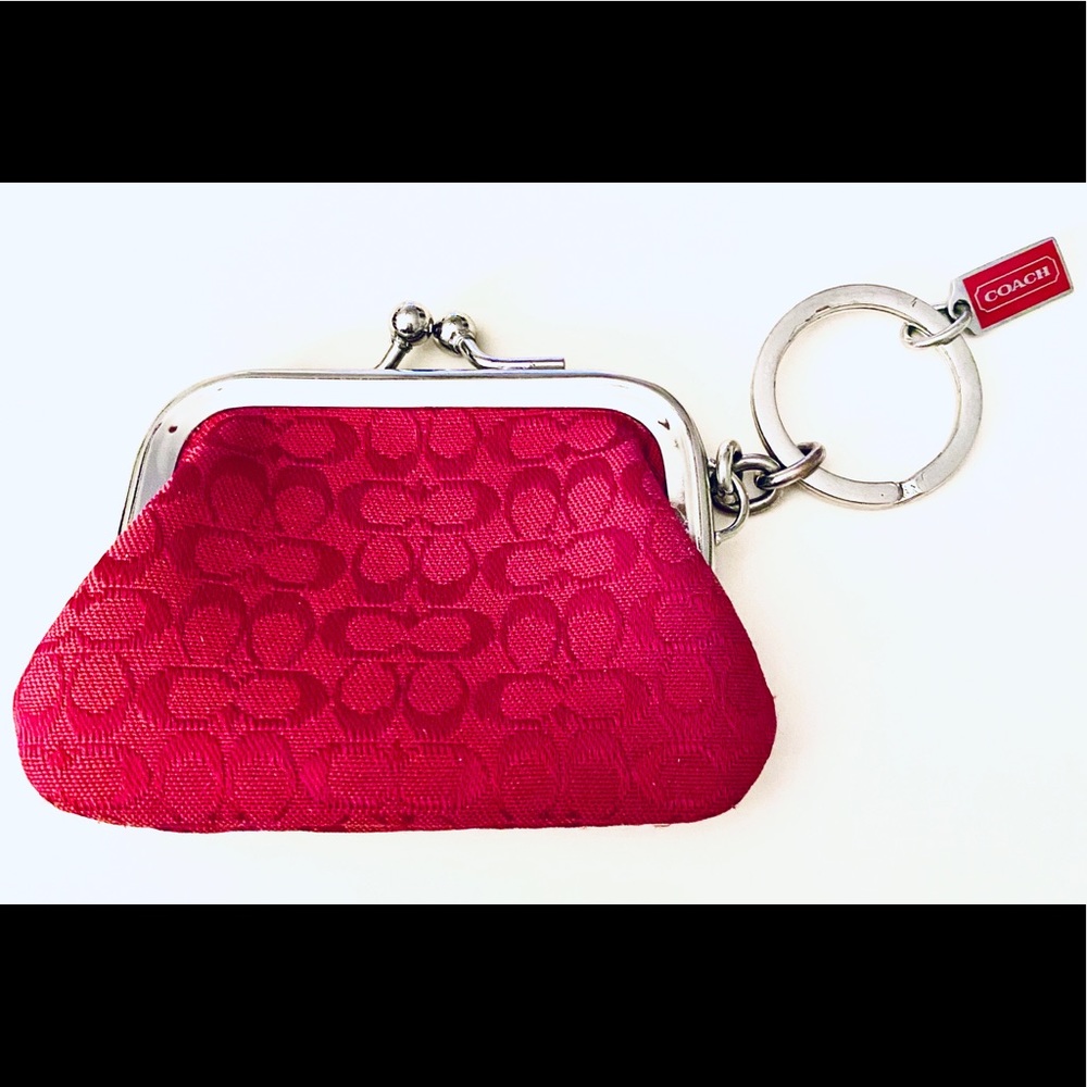 COACH MINI PURSE WITH KEY CHAIN